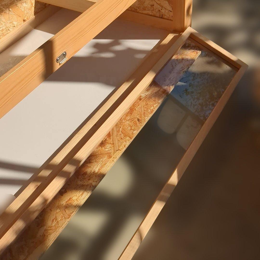 爬虫類ケージ(木製、特注)