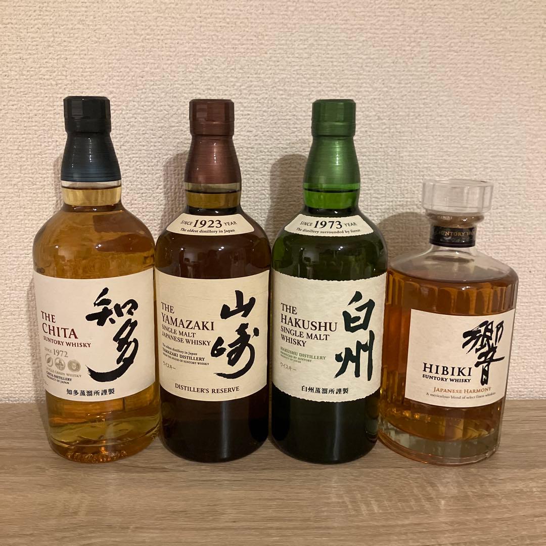 山崎・白州・響 ・知多ウイスキー4本セット