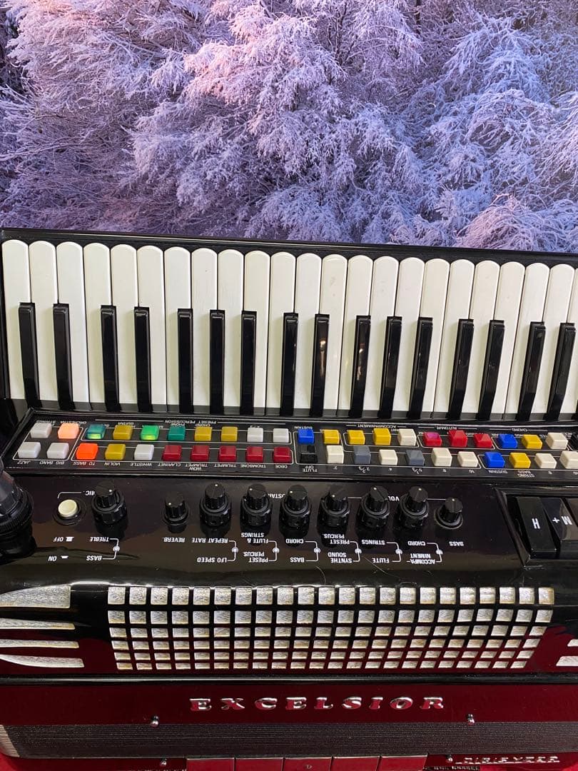 EXCELSIORアコ現役フルSET全国各地ステージ使用中MIDIリズムBOX付