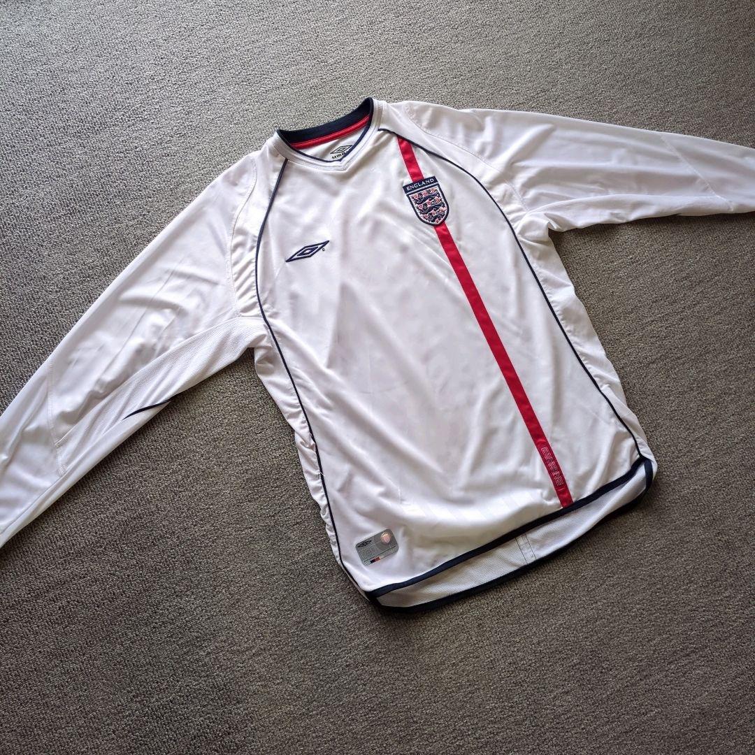 希少 アンブロ イングランド代表 長袖ユニフォーム 2003年ホーム柴田ひかりL