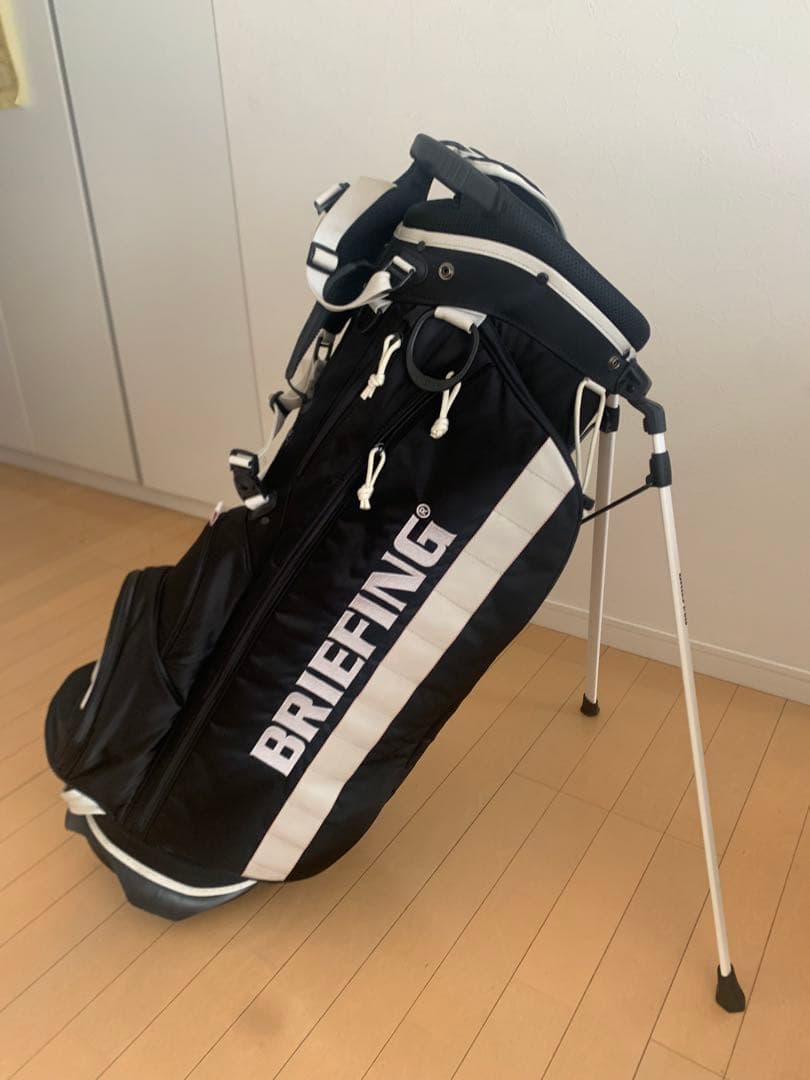 BRIEFING キャディバッグ CR-4 #2 ブラック/ホワイト