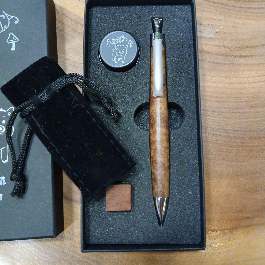 こぶた工房シャーペン花梨瘤杢0.5mm