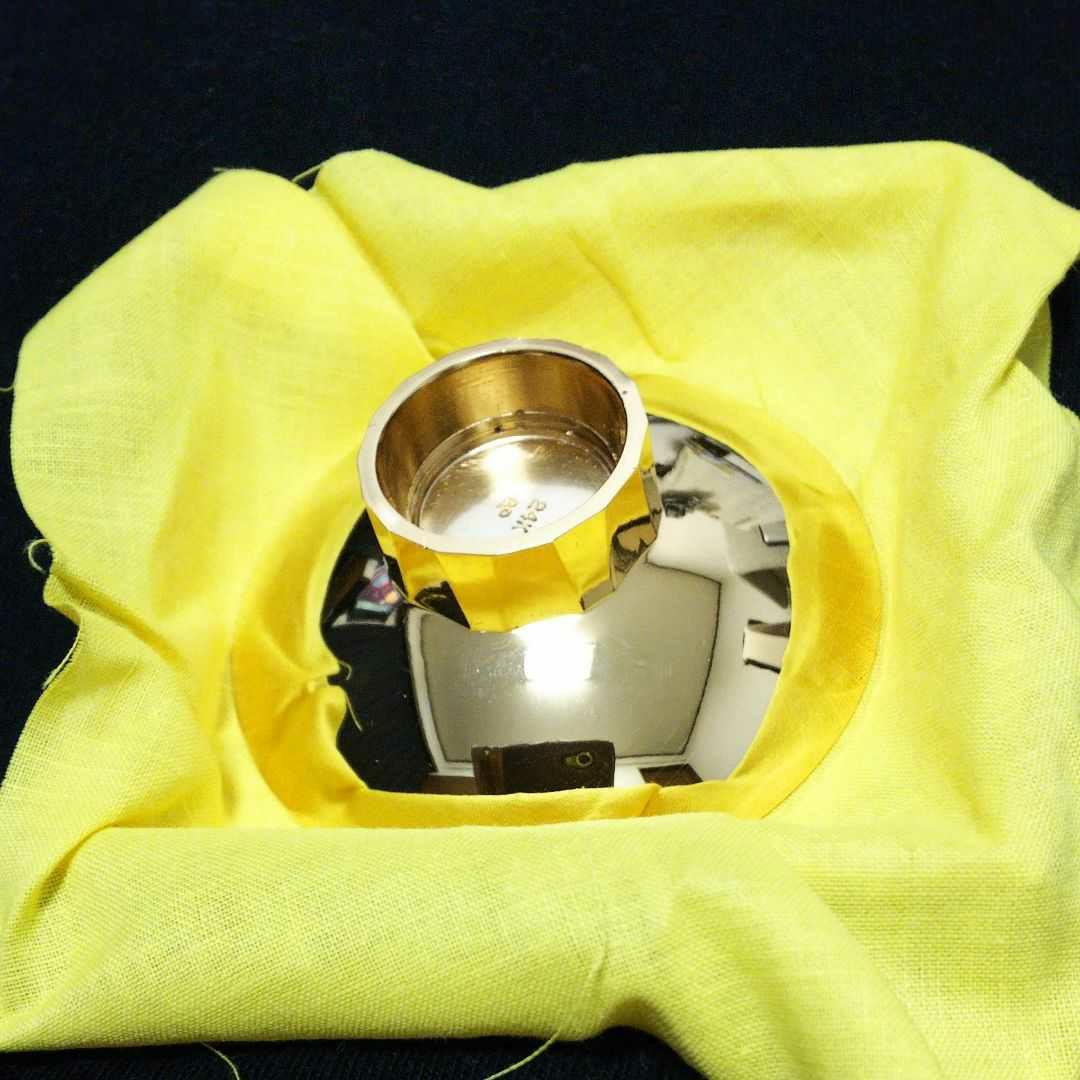 ◆純銅製ぐい吞み①(金彩)新品[オマケ付]