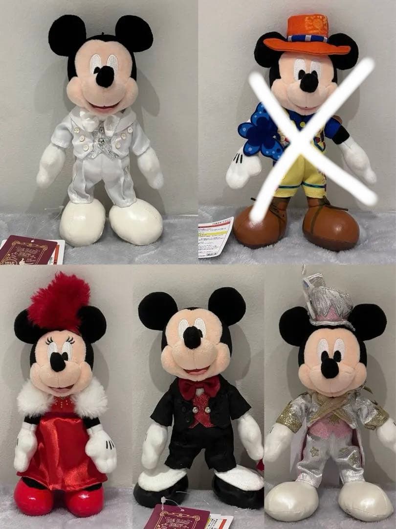 ディズニー ディズニーシー ミッキー ミニー ぬいぐるみバッジ まとめ売り