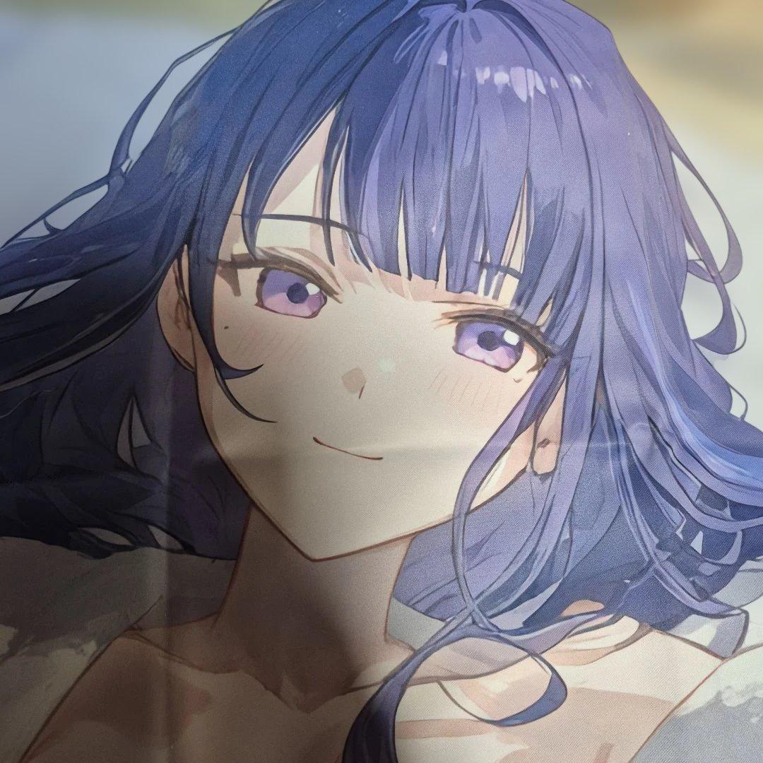 原神⚠️雷電将軍アニメキャラクター 和服風イラスト