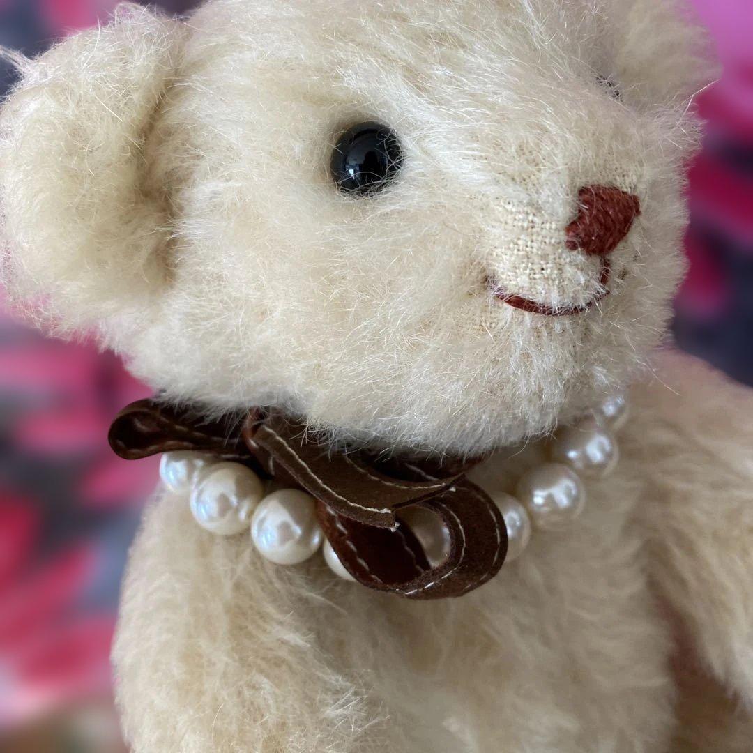 ドイツ製　テディベア　アイボリー