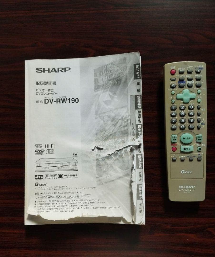 【未使用品】SHARP DVDレコーダー DV-RW190