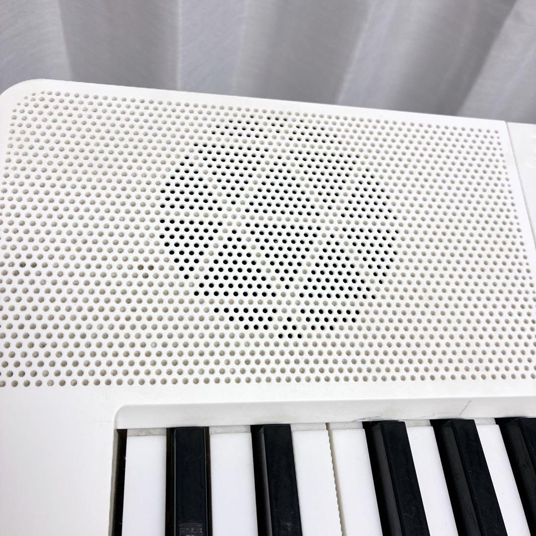 CASIO LK-311 ホワイトキーボード 61鍵 譜面台 台付 動作確認済み