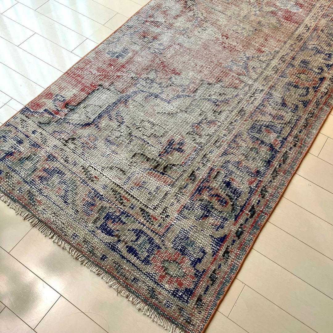 Jill★くすみレッド ネイビーシャビー L字デザイン