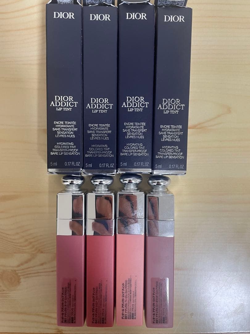 Dior Addict Lip Tint ディオールアディクトリップティント4本