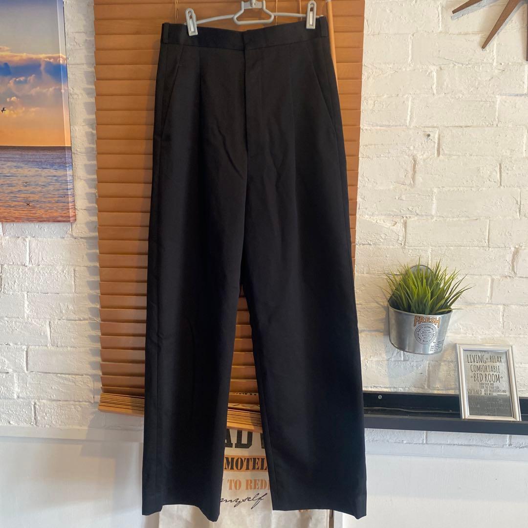 美品＜6(ROKU)＞コットン チノ パンツ ブラック