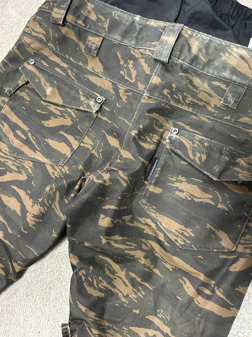 スノーボードウェアAA HARDWEAR Mフード付き 上下セット フレアパンツ