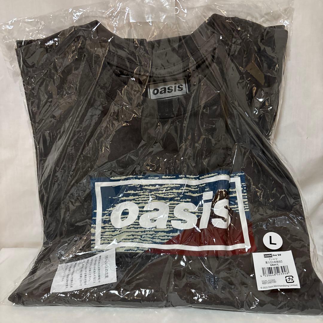 oasis live '25 Tシャツ Lサイズ グレー　富士　日本限定　新品