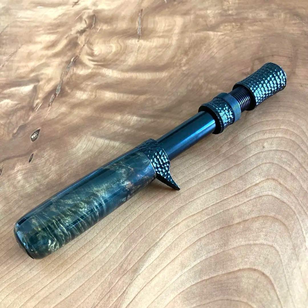 ロッドビルディング ウッドガングリップ ウッドグリップ／ブラック フェルール付属