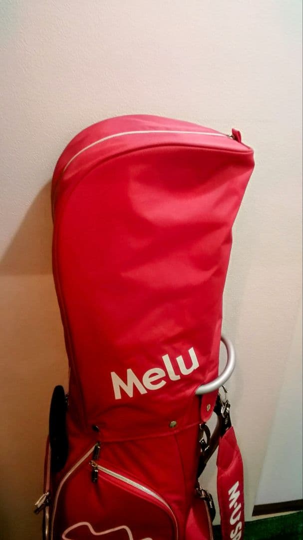 MUスポーツ　キャディバック　キャスター付き　ローリングソール　ピンク