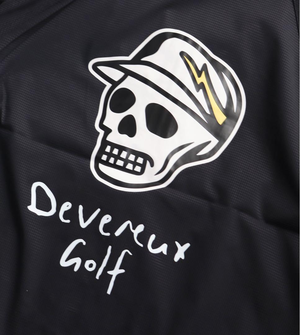 《デヴァローゴルフ》未使用 ストレッチタフタ ビッグスカル フーディブルゾン M