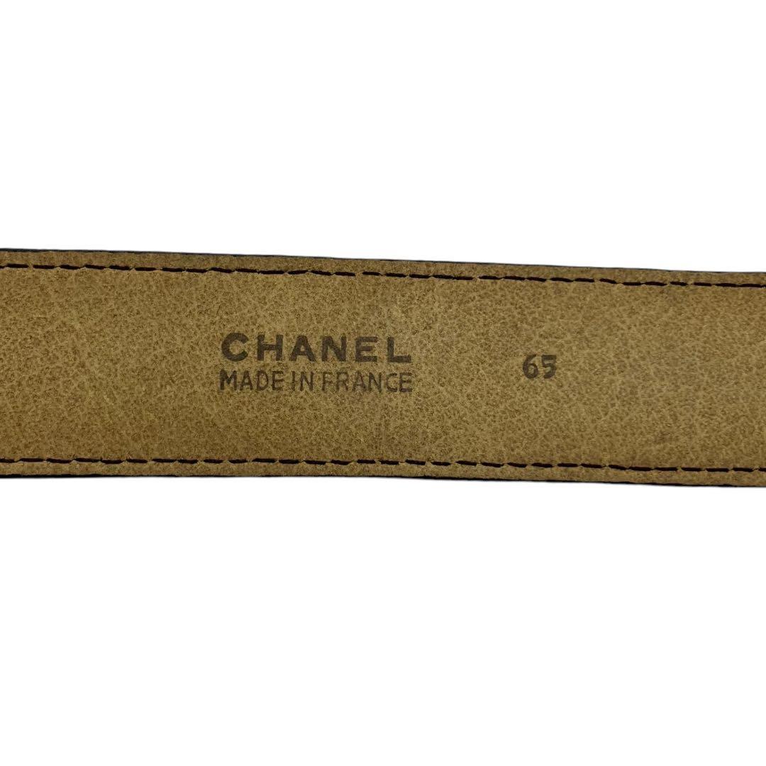 ⭐️良品⭐️ シャネル ベルト 65 ココマーク ブラック ヴィンテージ