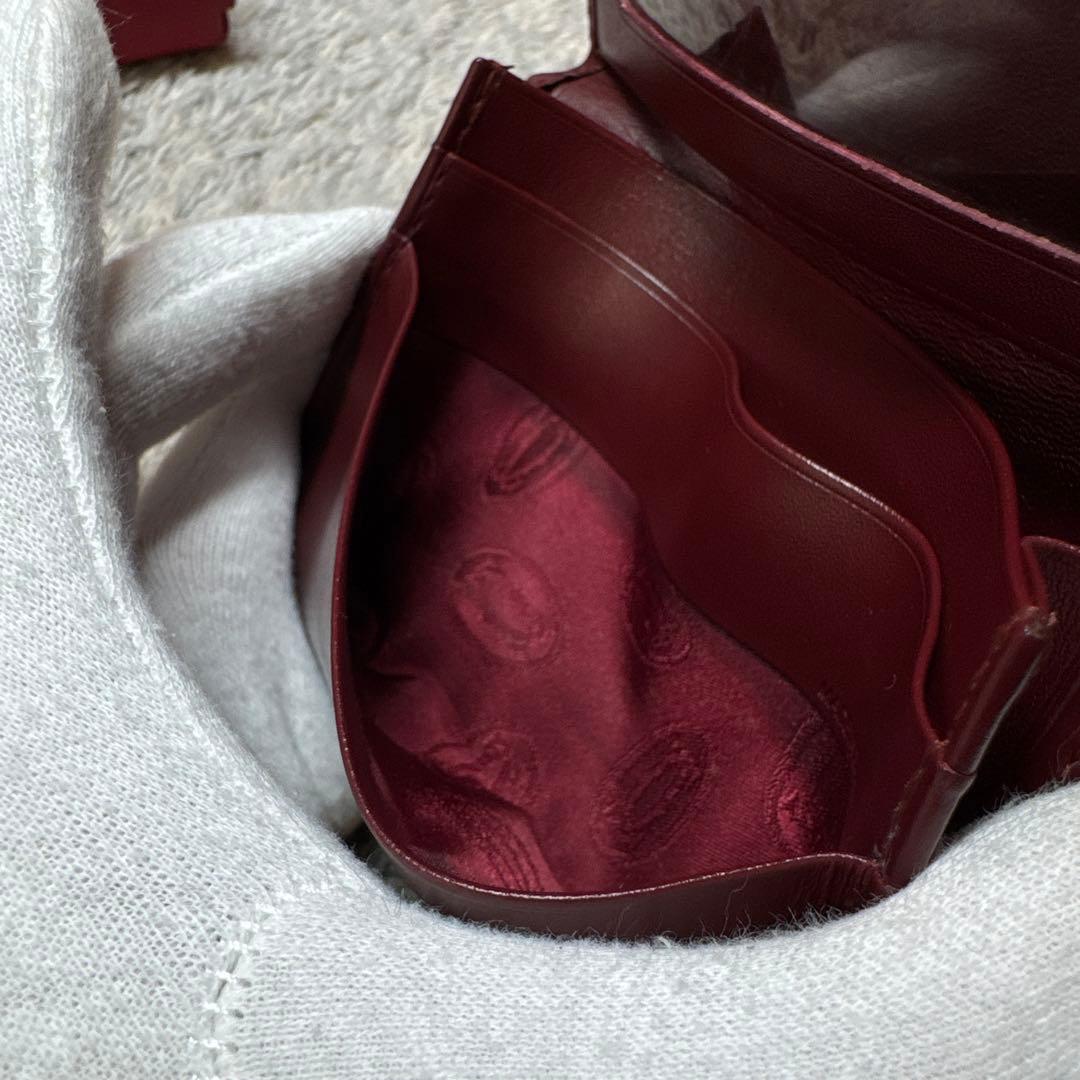 Cartier カルティエ 名刺入れ カードケース パスケース ボルドー