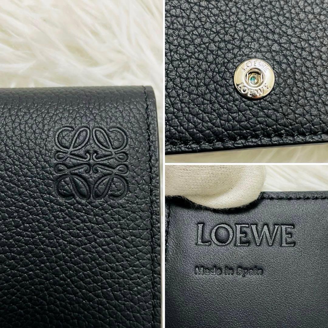 新品✨付属完備✨LOEWE 名刺入れ カードケース アナグラム レザー ブラック