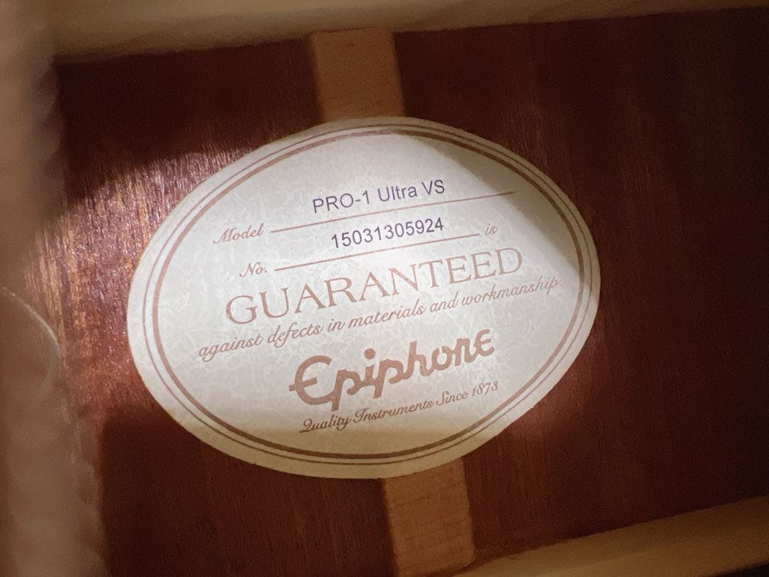 【美品】Epiphone エピフォンPRO-1 Ultra VS エレアコ