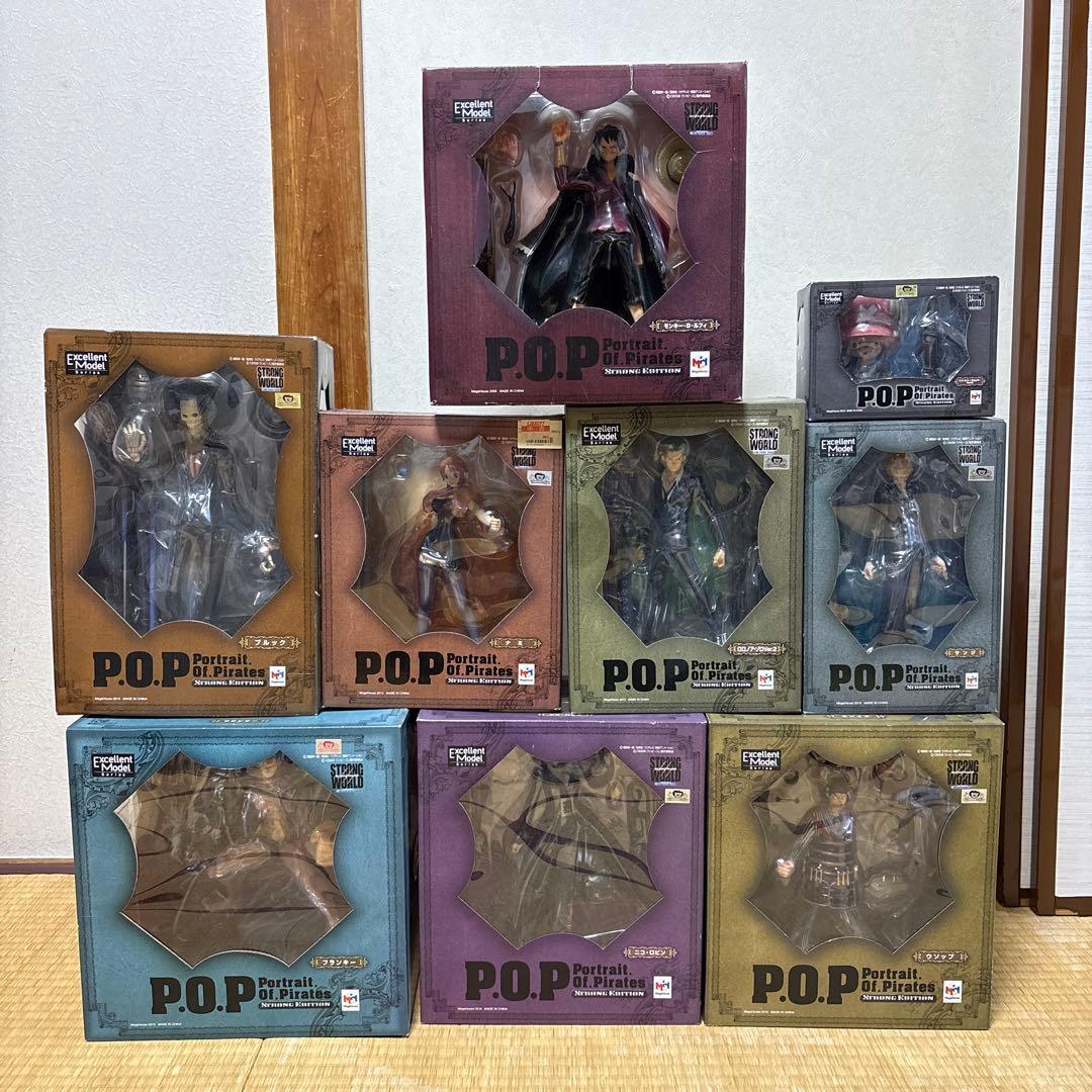 超豪華9セット！ONEPIECE P.O.PSTRONG WORLDコレクション