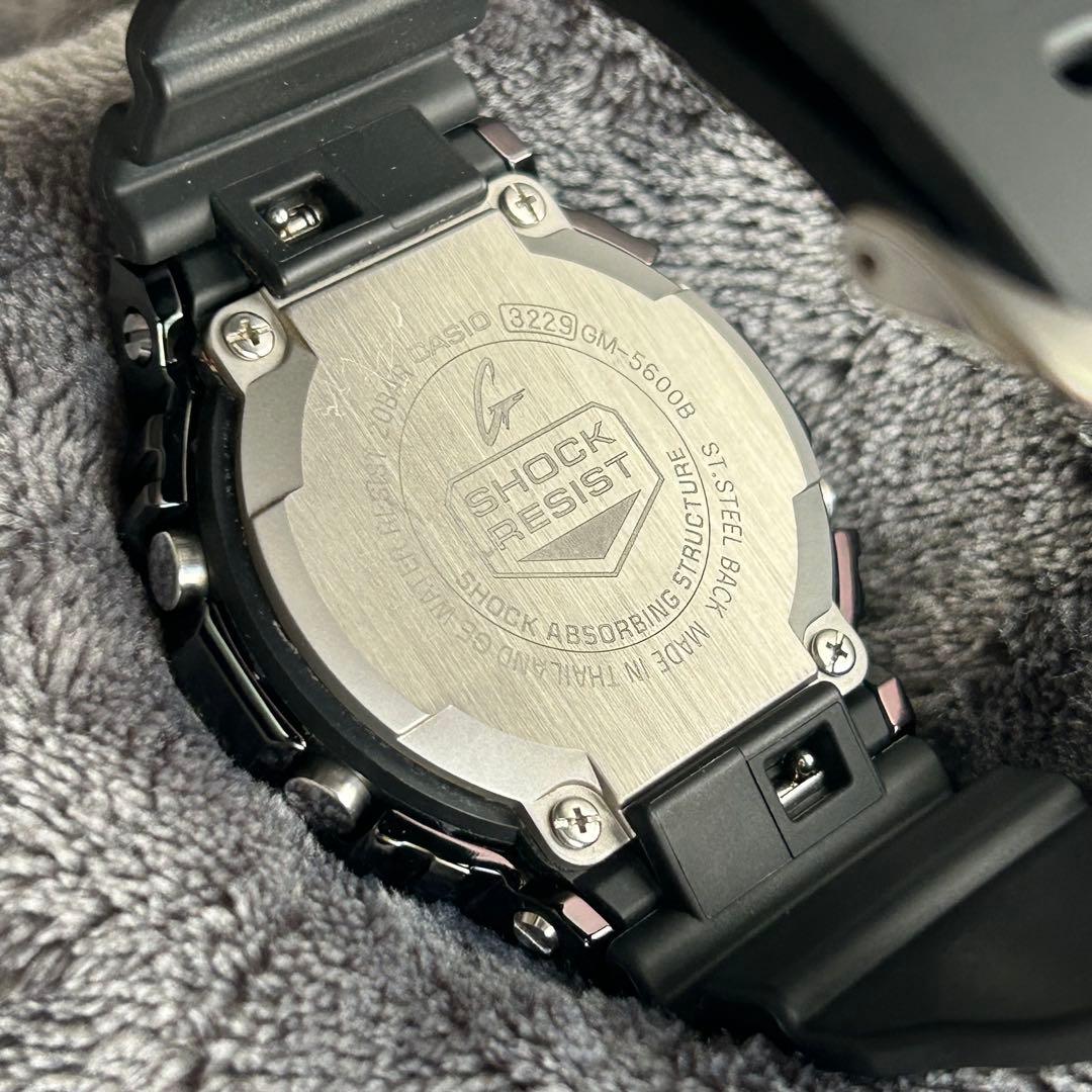 メタルブラック［正常稼働］G-SHOCK GM-5600B-1JF