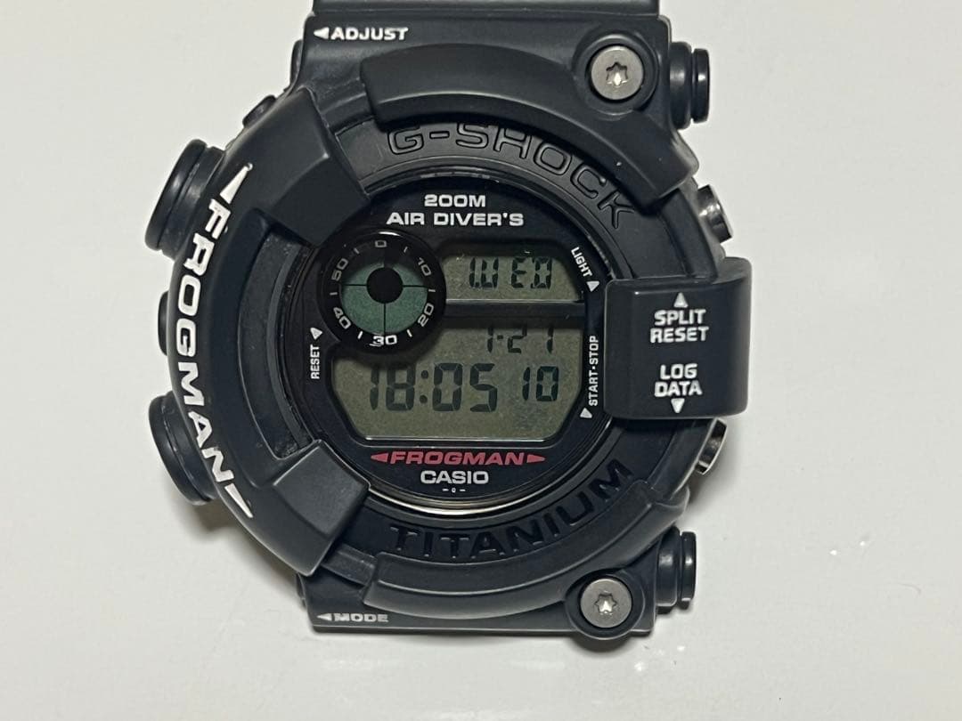 G-SHOCK DW-8200Z FROGMAN メンインブラック 潜水蛙EL