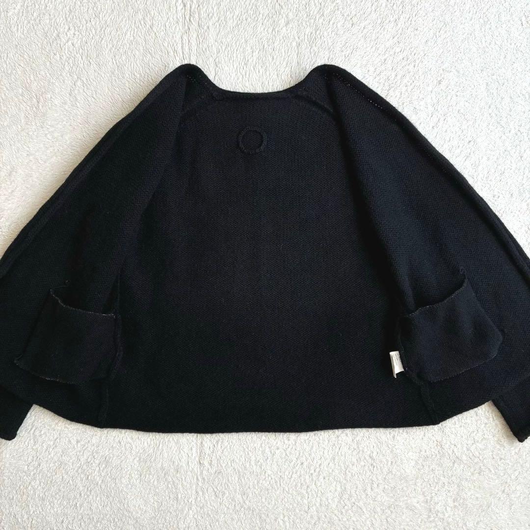 美品 ランフランセダンタン Degas ドガ 黒 ニット カーディガン 日本製