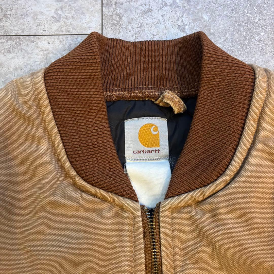 【レア】Carhartt ダックベスト　アメリカ製　ロゴ　希少　アウター