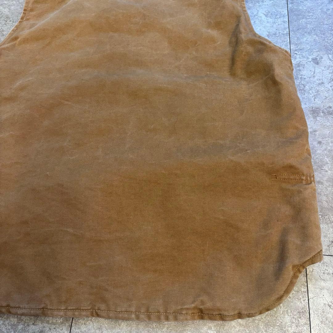 【レア】Carhartt ダックベスト　アメリカ製　ロゴ　希少　アウター