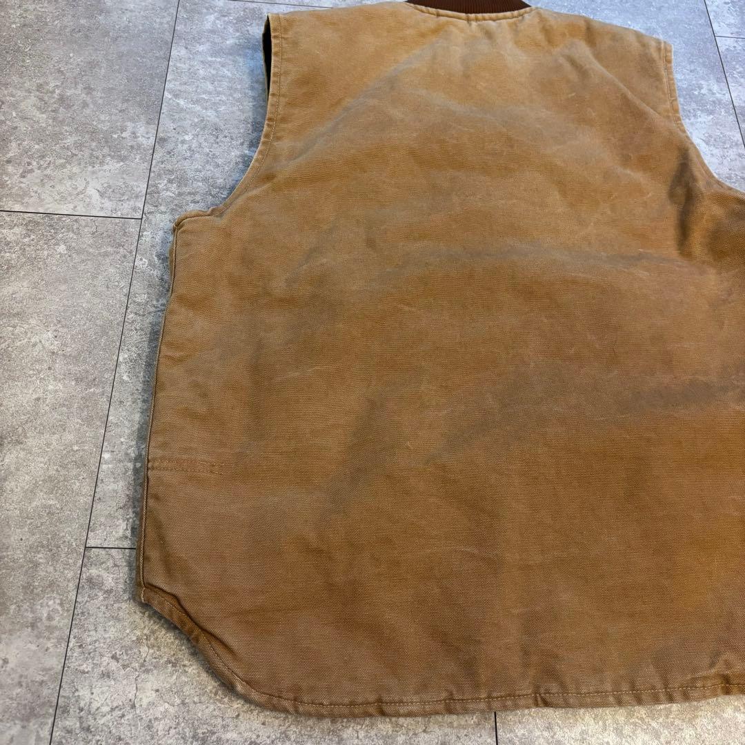 【レア】Carhartt ダックベスト　アメリカ製　ロゴ　希少　アウター