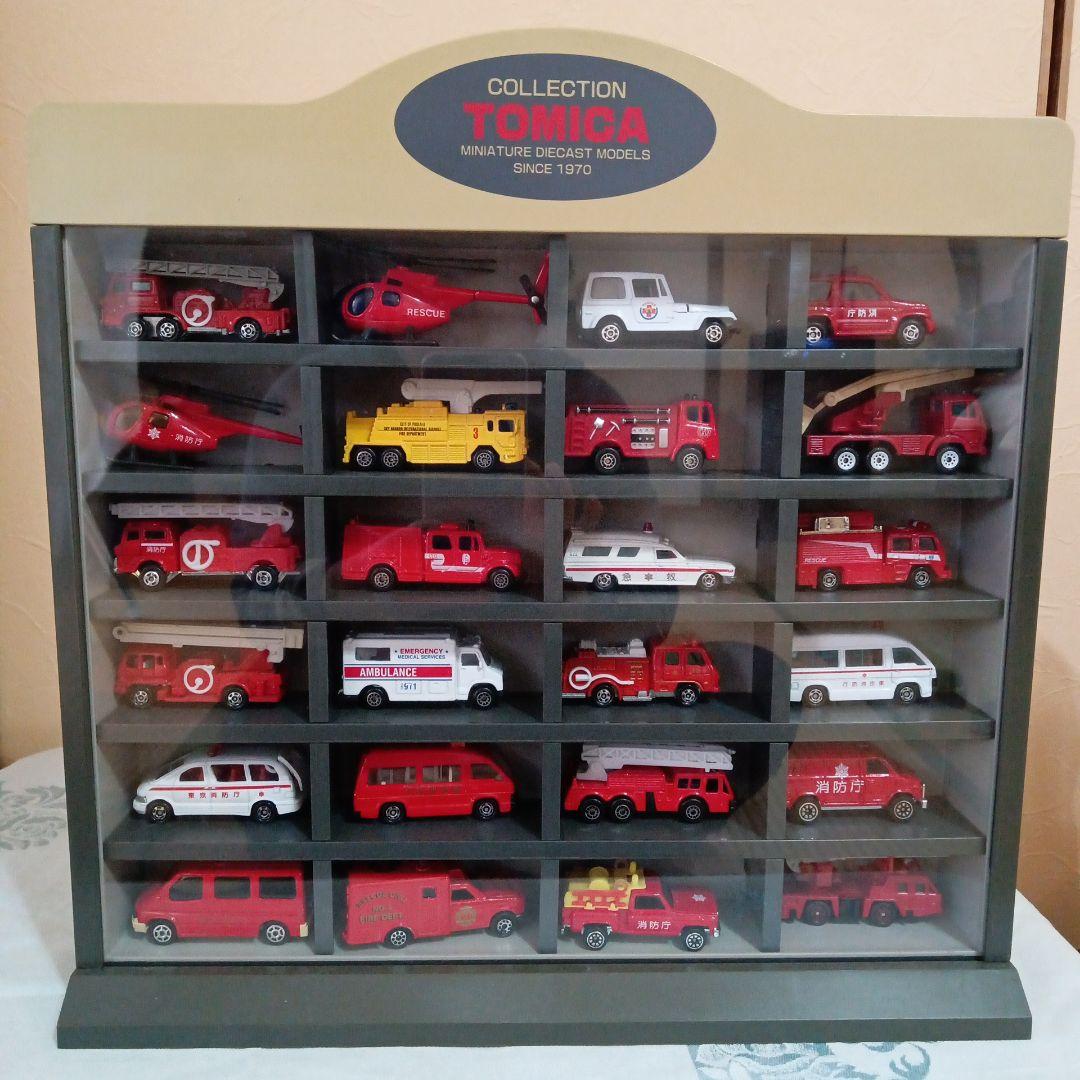 トミカコレクション ミニカー24車(消防関係車両ケース入)