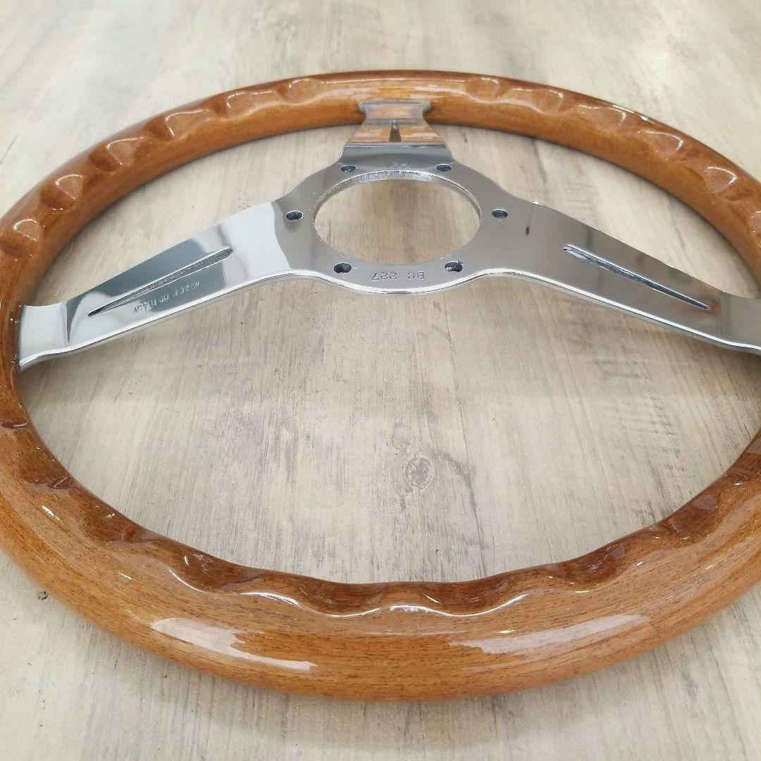 NARDI★ナルディクラシックウッドポリッシュステアリング/FET当時物　33Φ