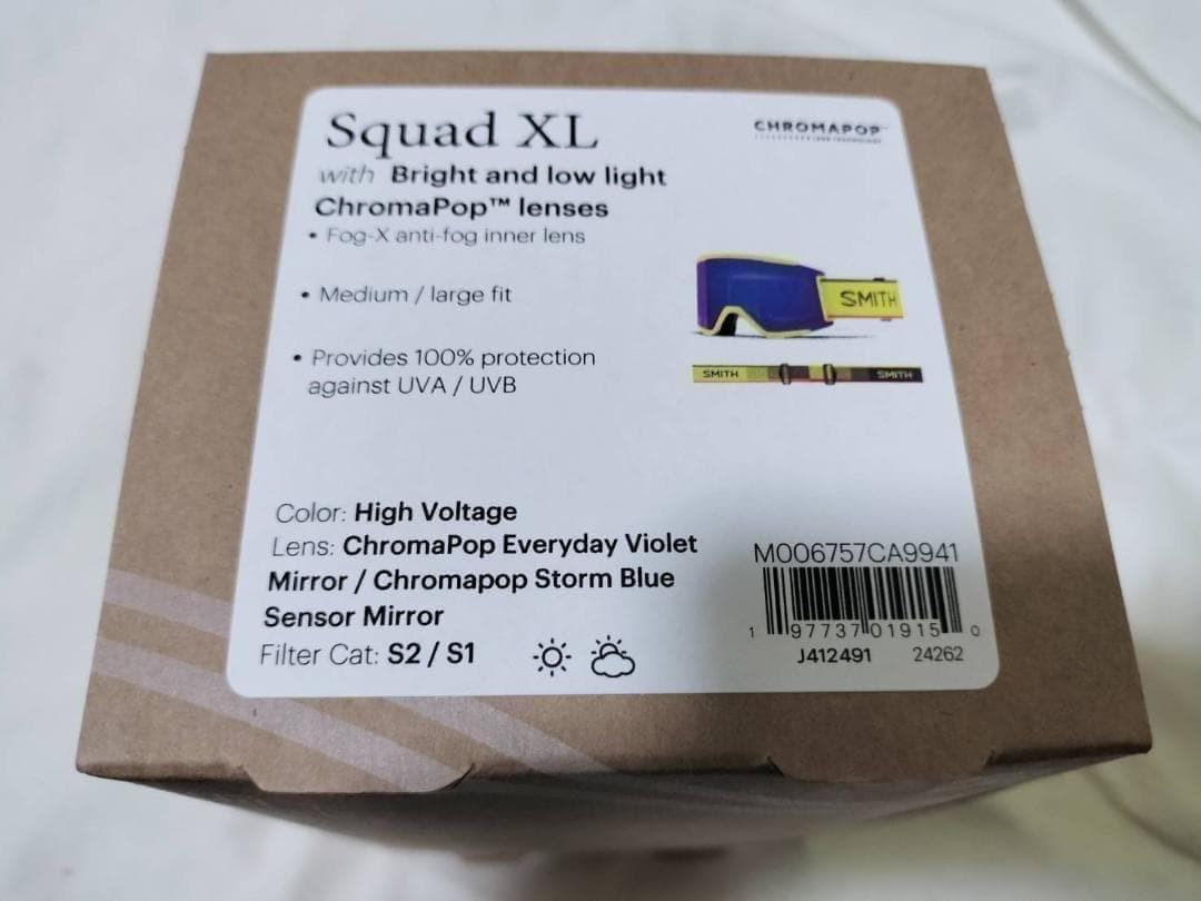 特価　スミス　SQUAD XL スノーゴーグル　レギュラーフィット