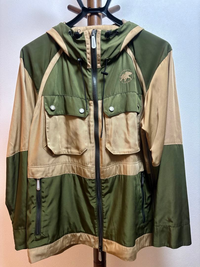 ハンティングワールド フィッシングジャケット オリーブグリーン ベージュ
