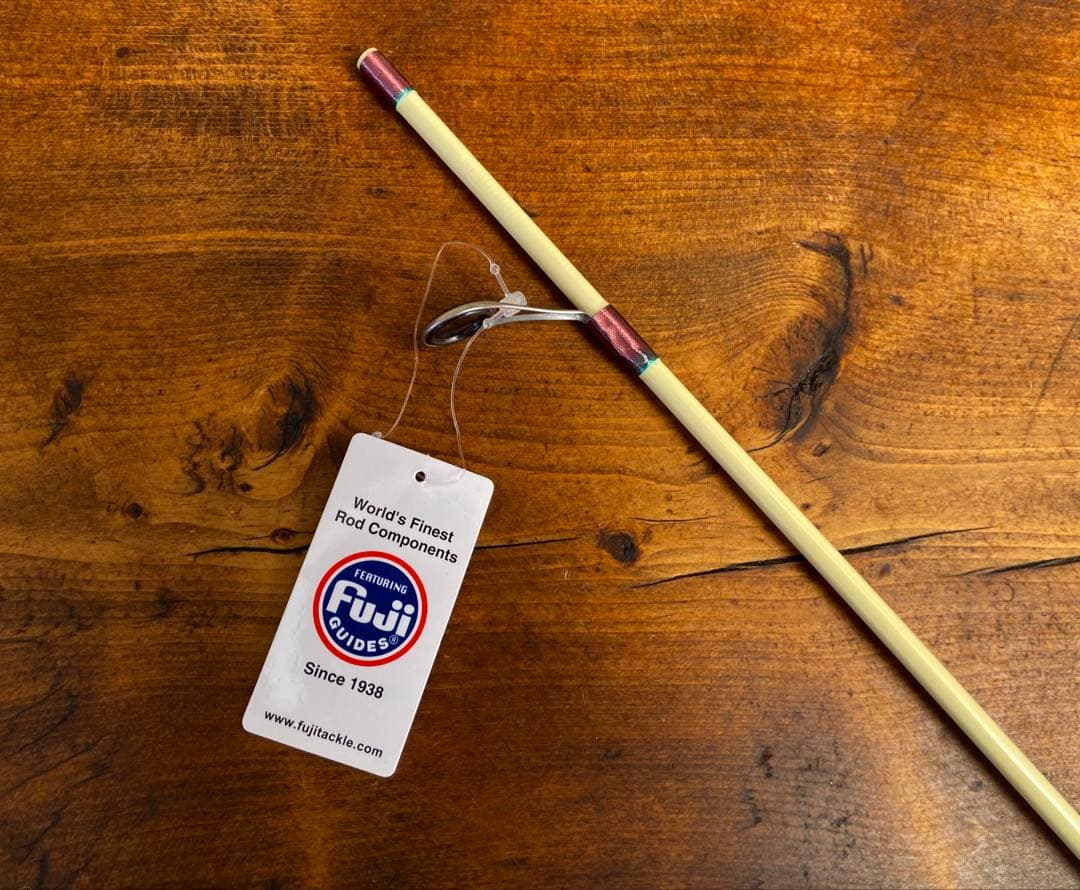 トラウトロッド　グラスロッド　ホワイト　銘木リールシート　渓流釣り　スピニング