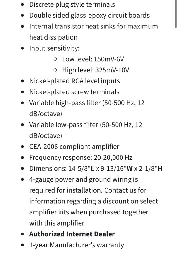 激レア　REALM レルム　パワーアンプ　2CH カーオーディオ