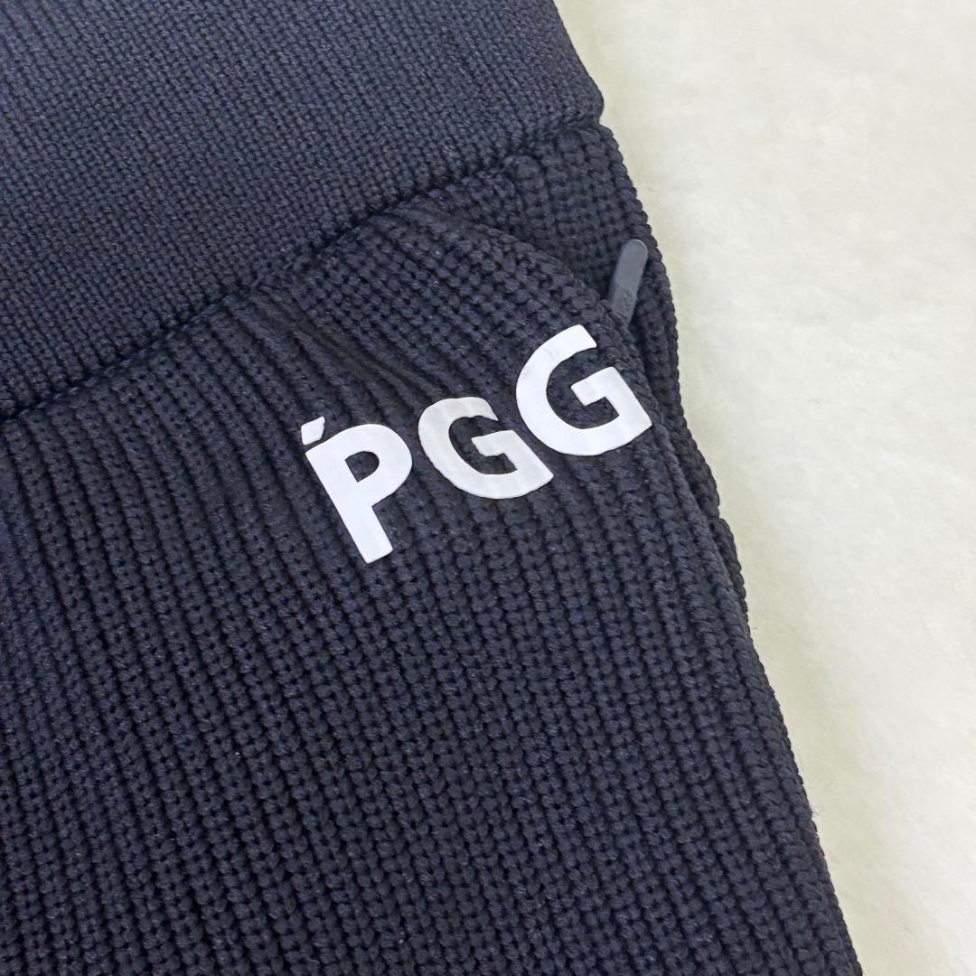 未使用級　PGG リブ編みパンツ Lサイズ ダークネイビー　冬用
