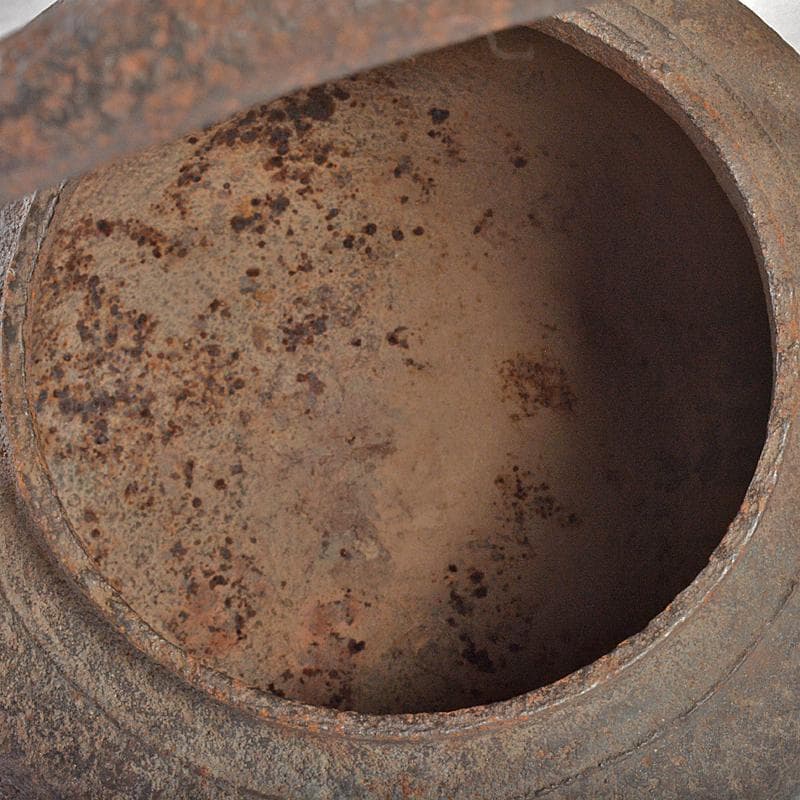 煎茶道具　手取釜　鉄瓶　鉄釜　時代箱付　C　R7077B