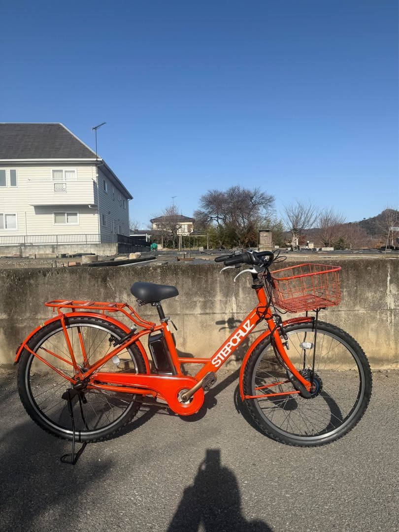 STEPOLIZ 電動アシスト自転車 オレンジ