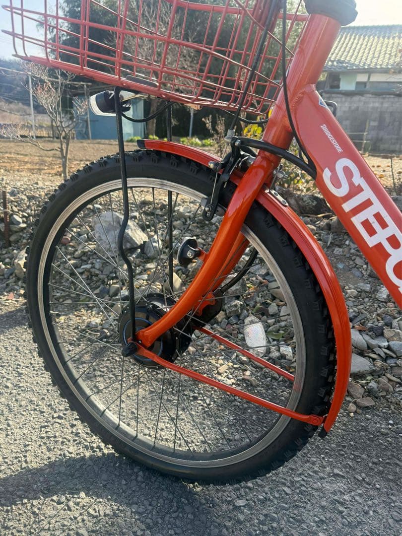 STEPOLIZ 電動アシスト自転車 オレンジ
