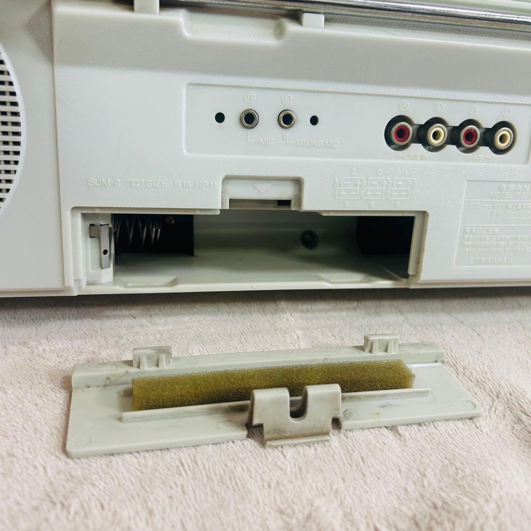 【希少　動作品】SANYO MR-Q4 6スピーカー　レトロラジカセ　当時物