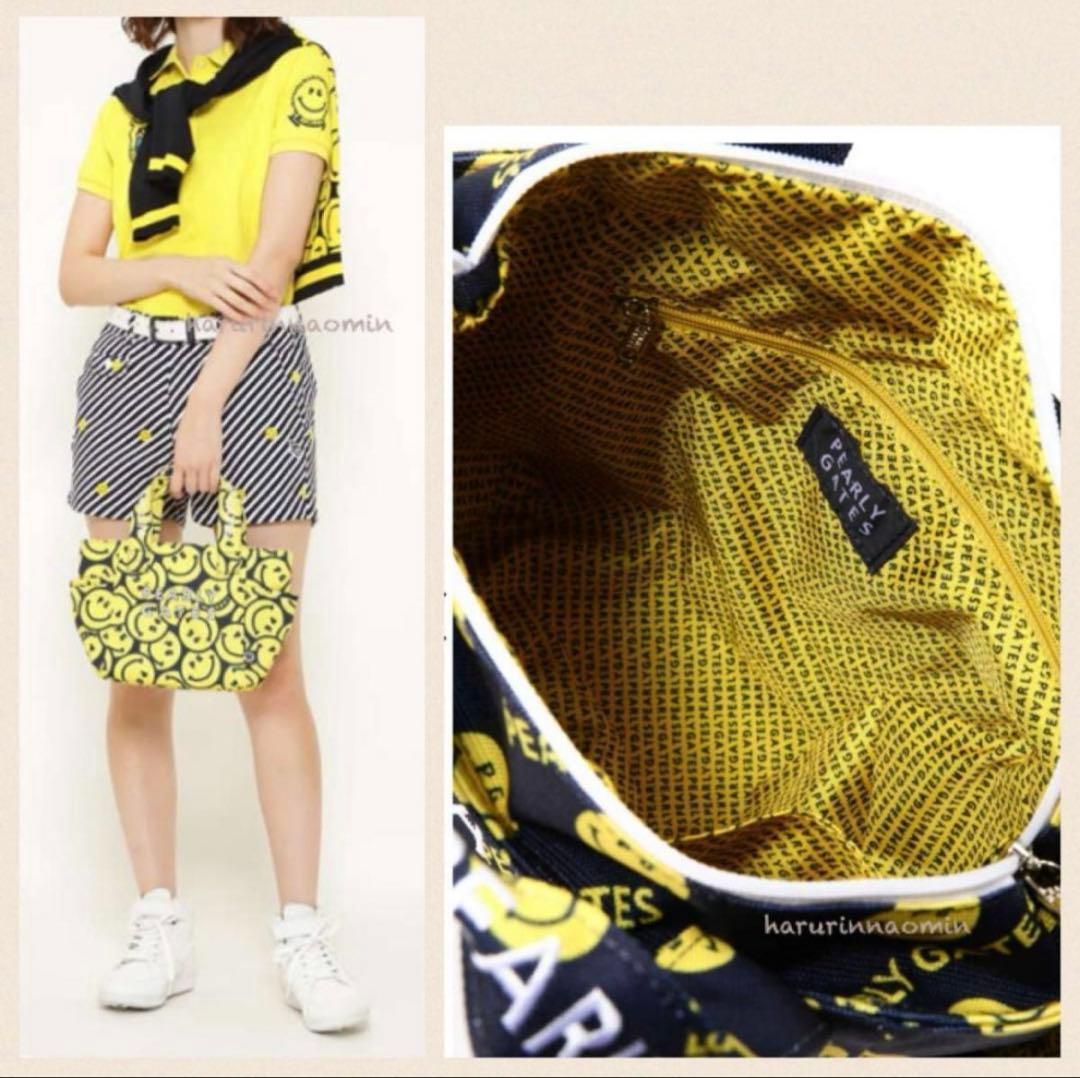 【PEARY GATES】美品パーリーゲイツ カートバッグ スマイル ニコちゃん