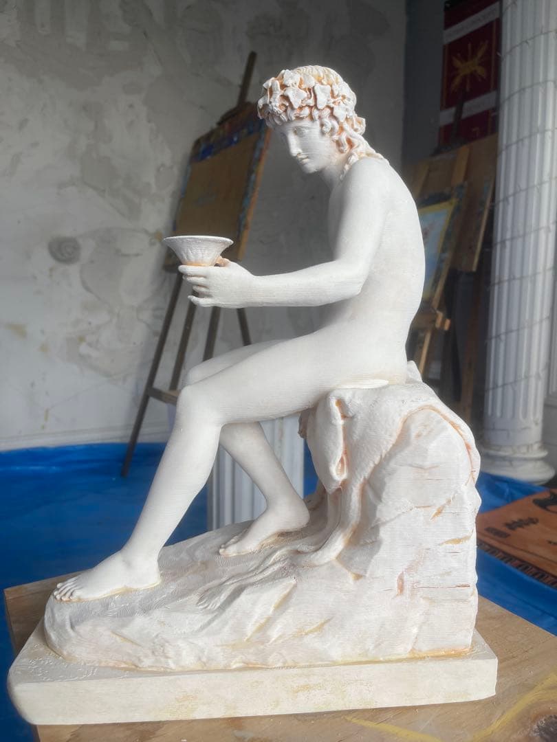 ローマ神話　バックスの像. 高さ39.5см