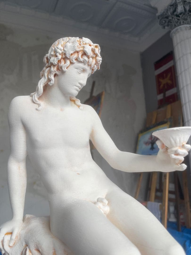 ローマ神話　バックスの像. 高さ39.5см