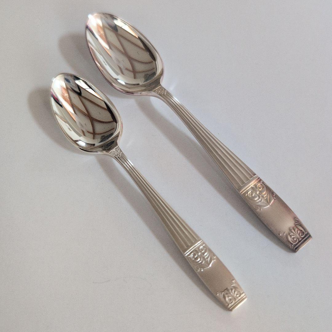 LUCKY WOODディナーセット 未使用 洋白銀器カトラリー 銀仕上げ37本