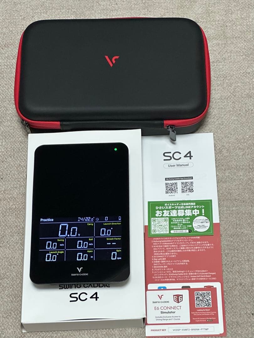 Swing Caddie SC4 ゴルフ弾道計測器（専用ケース付）
