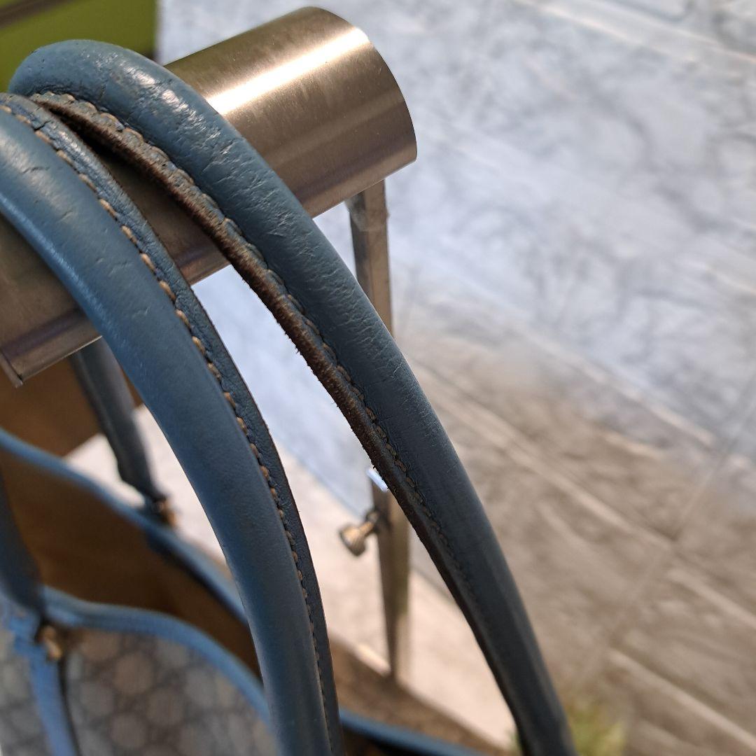 ✨️素敵✨️GUCCI GGスプリーム　PVC トートバッグ　ターコイズブルー