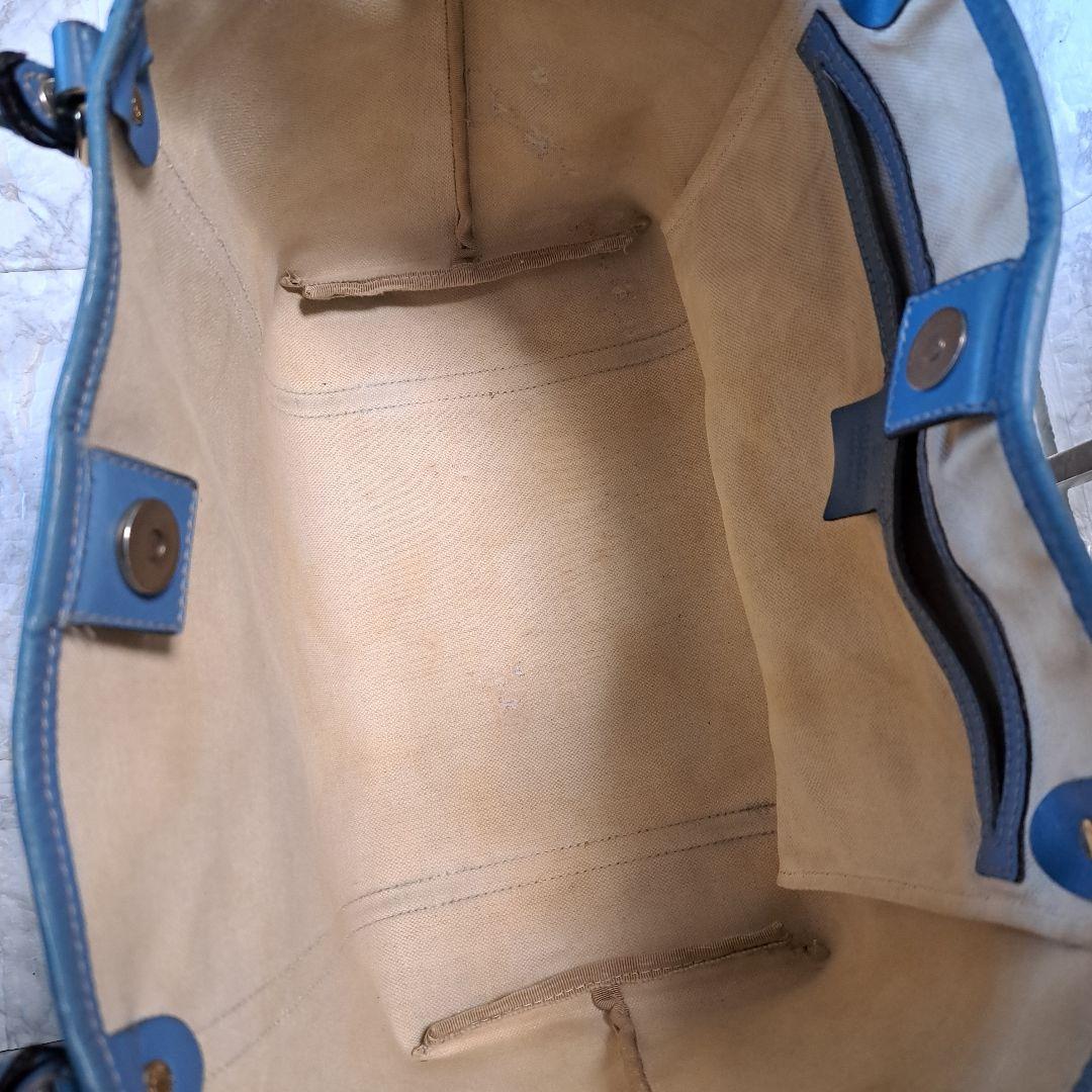 ✨️素敵✨️GUCCI GGスプリーム　PVC トートバッグ　ターコイズブルー