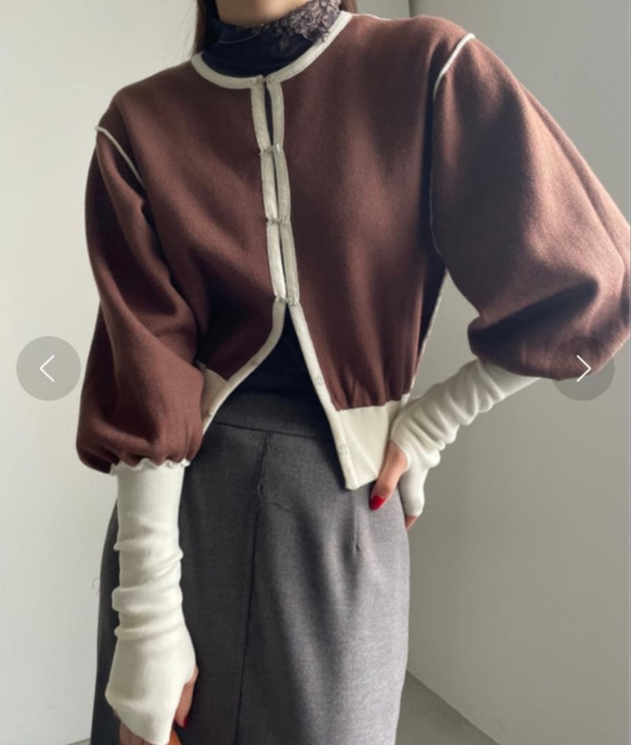 【Ameri】UND REVERSIBLE KNIT CARDIGAN